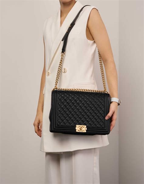 chanel extra large boy bag|Chanel boy small quilted bag.